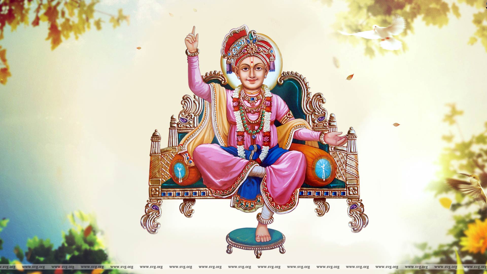 Swaminarayan Desktop Wallpaper - Swaminarayan Vadtal Gadi - SVG