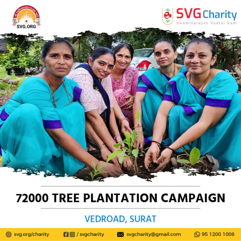 SVG Charity 72000 Tree Plantation Campaign – VedRoad Surat Aug 2021 17