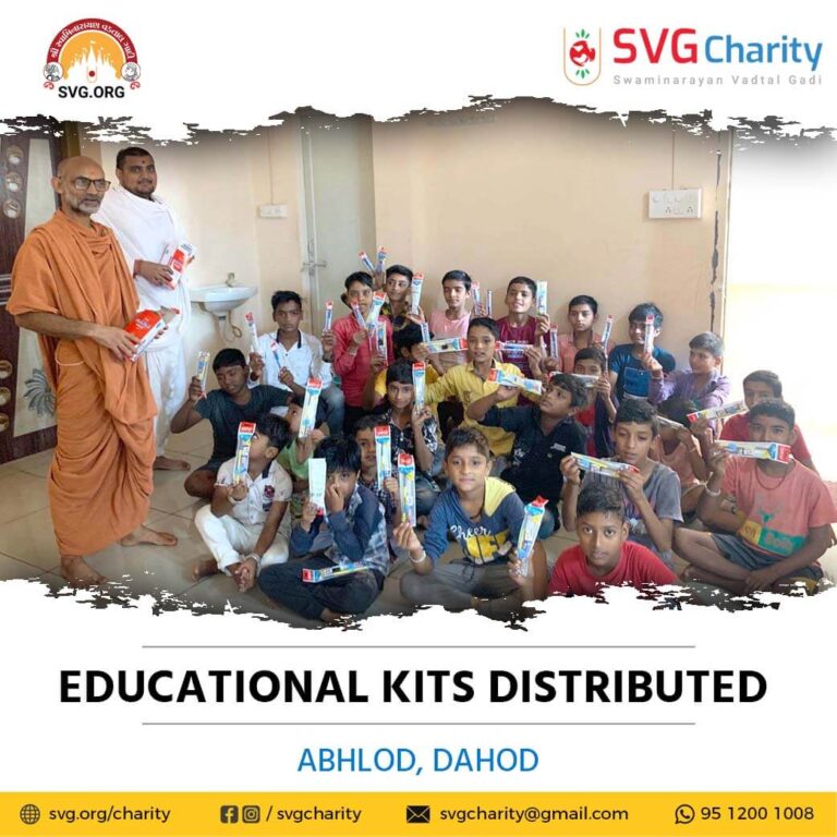 SVG Charity Distributed Free Educational Kits – Abhlod Dahod Gujarat Sep 2021 1
