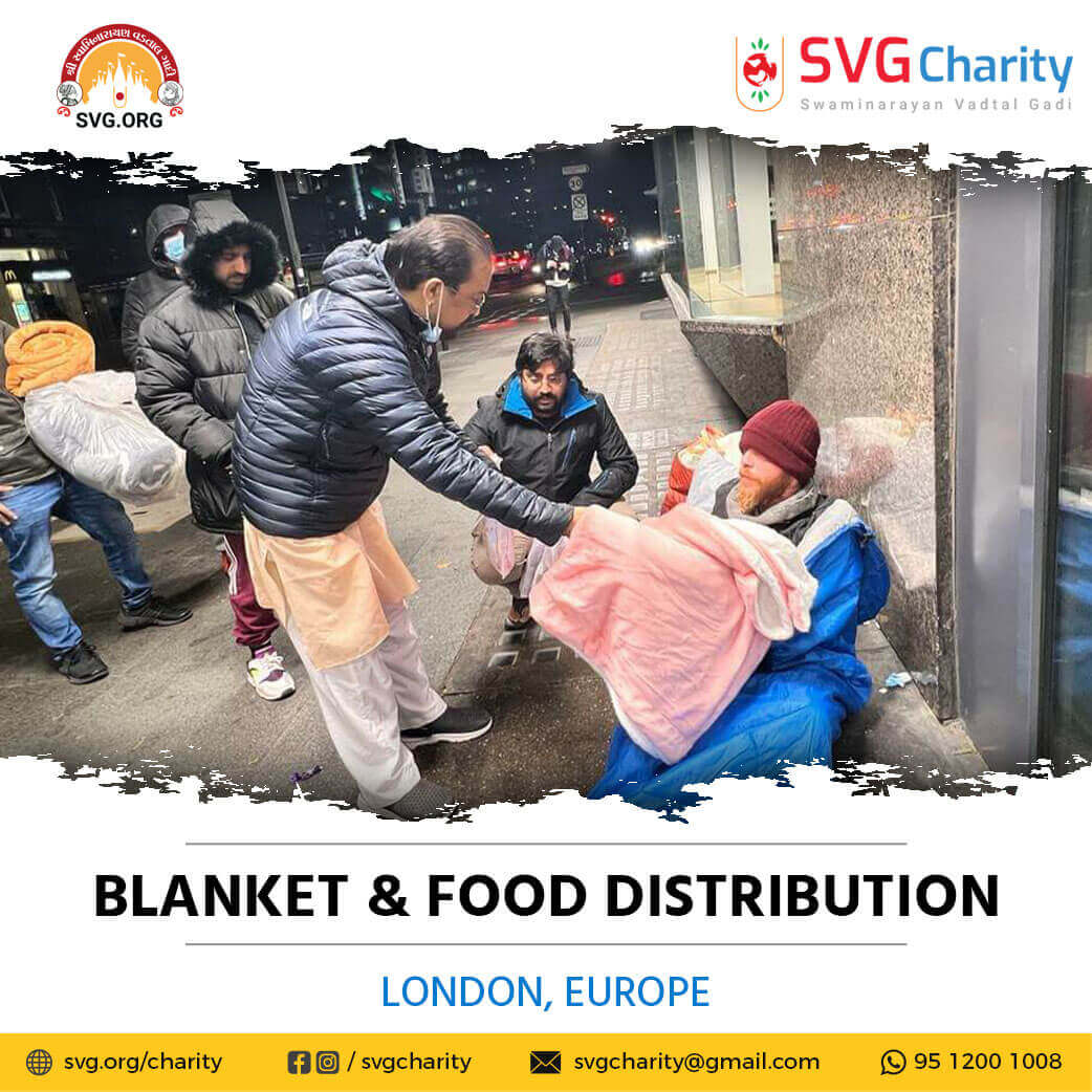 SVG Charity : Blanket & Food Distribution – UK | 21 Dec 2021