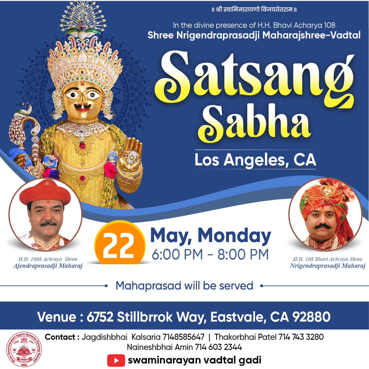 Satsang Vicharan Los Angeles - CA 22-05-2023