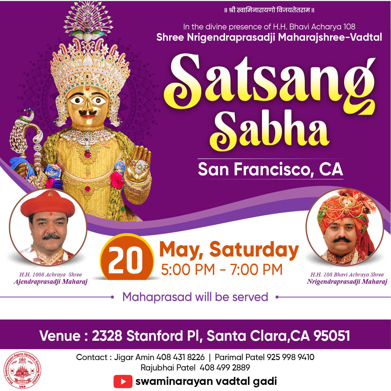 Satsang Vicharan San Francisco - CA 20-05-2023