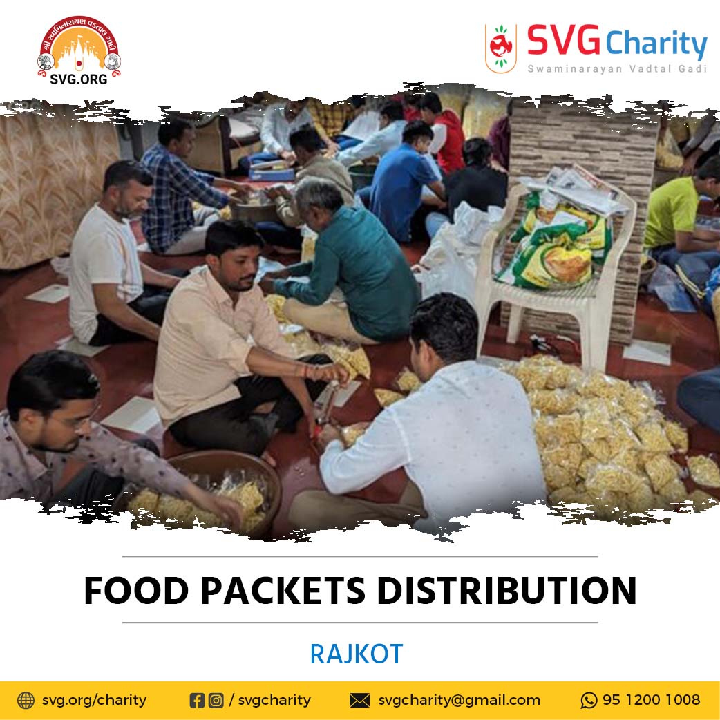 SVG Charity : Distribution Of Food-Prasad In Inundation Areas – Rajkot || 22 July 2023