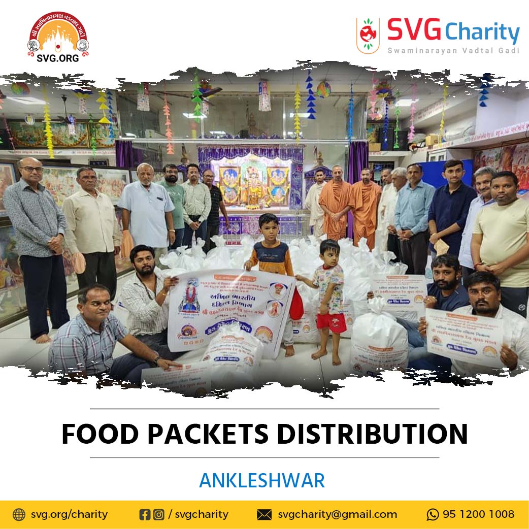 SVG Charity : Distribution Of Food-Prasad In Rain-Affected Areas – Ankleshwar || 18 Sep 2023
